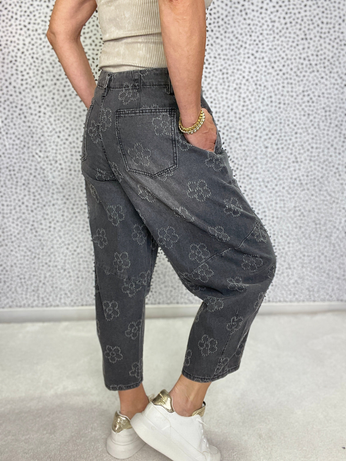 Daisy Drift Washed Twill Barrel Pants In 3 Colors