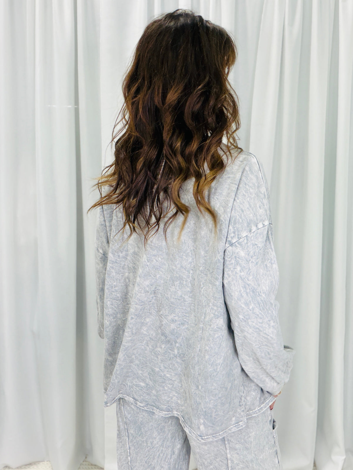 Day With You Mineral Washed Heart Sweatshirt In 3 Colors *Final Sale*
