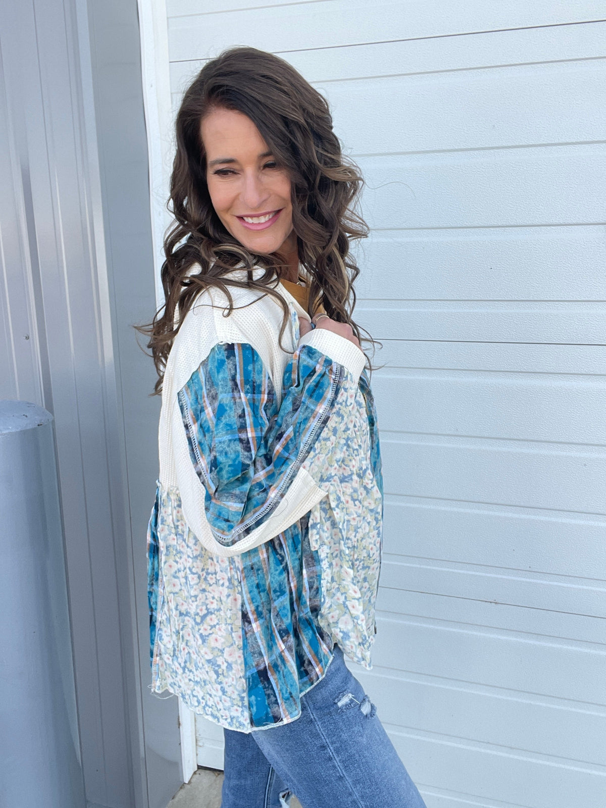 Pol Love And Beauty Long Sleeve Zip Up Shirt Jacket In 3 Colors