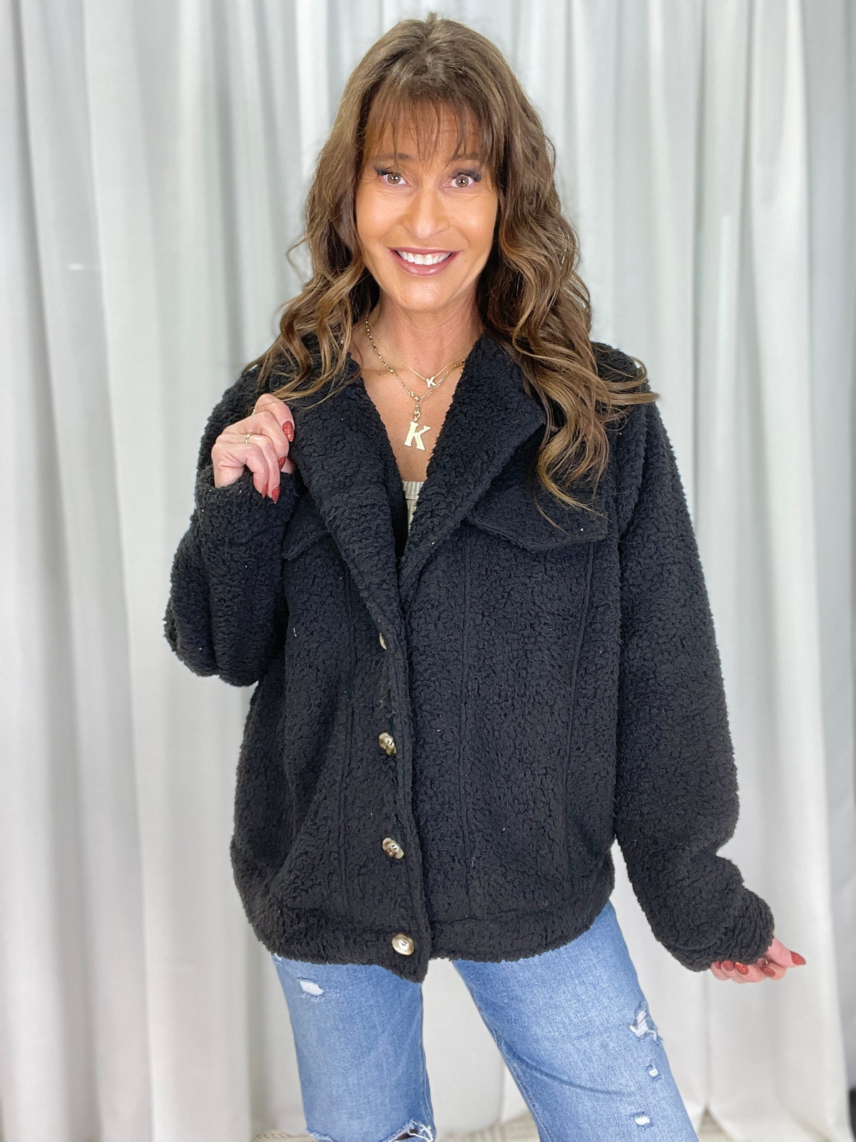 Cozy Sherpa Jacket in 2 Colors *Final Sale*