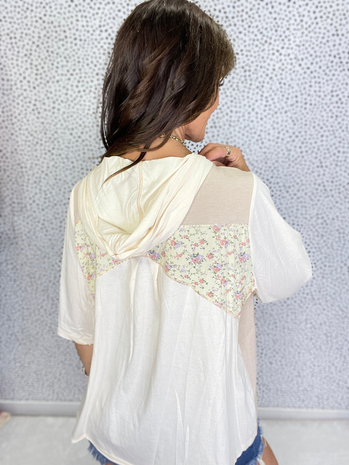 Pol Lace-Up Breeze V-Neck Top in 2 Colors