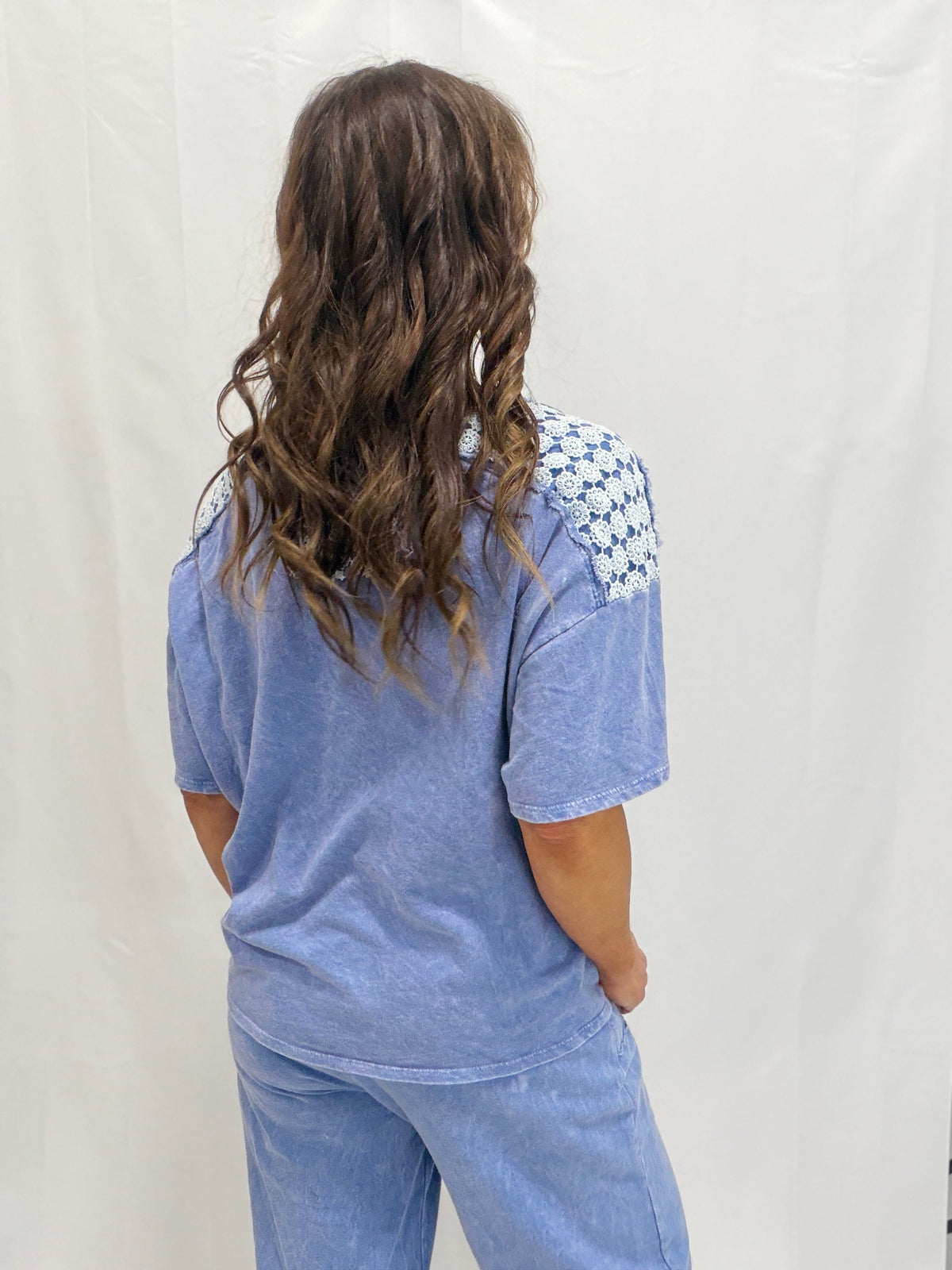 Run Out Of Time Daisy Trim V-Neck Top In 5 Colors