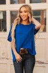 Slub Pocket Top in Magenta