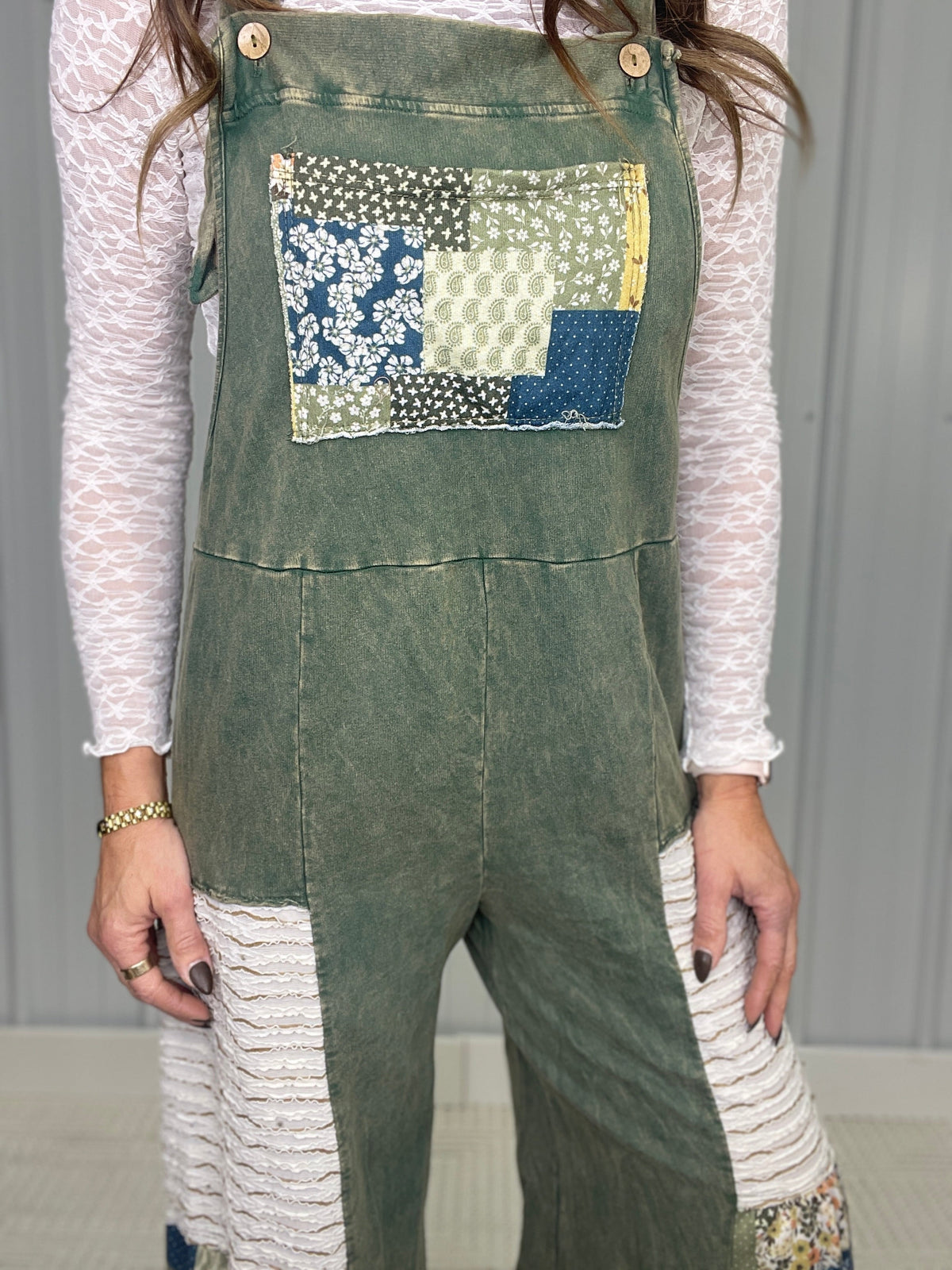 Meadow Mosaic Patchwork Jumpsuit in 2 Colors *Final Sale*