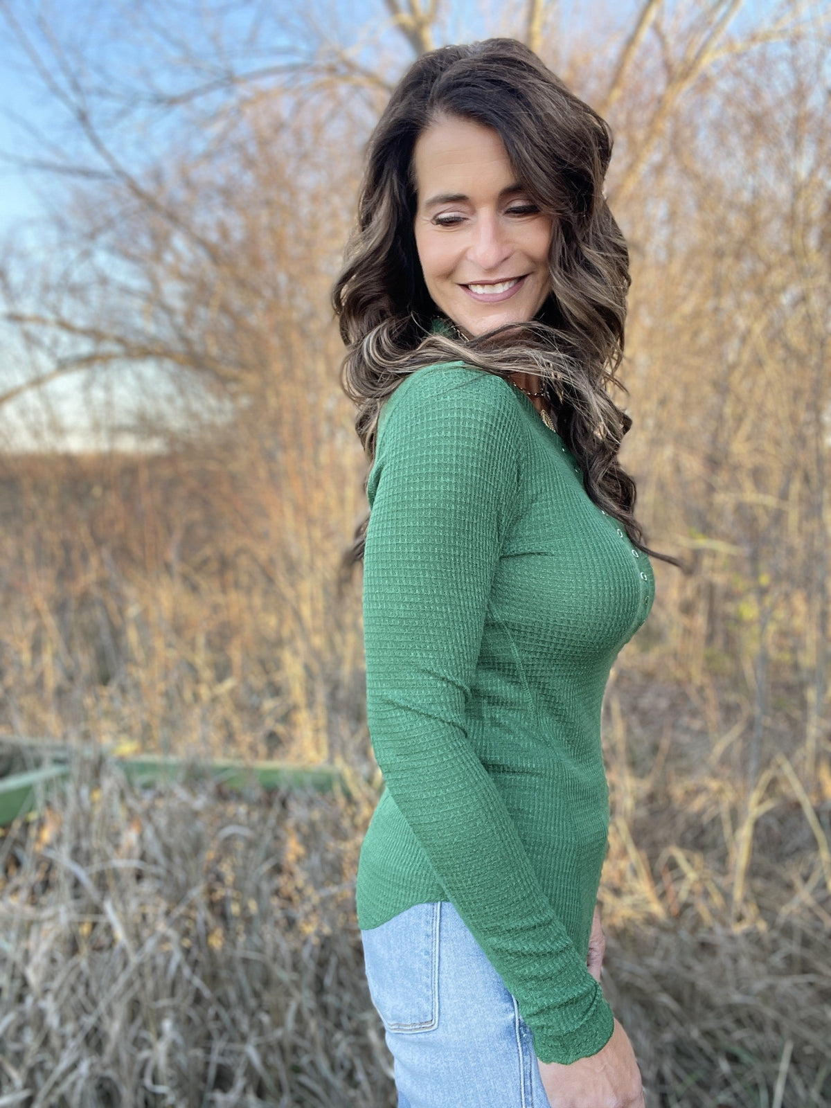 It's All Good Snap Henley Top In 6 Colors *Final Sale*