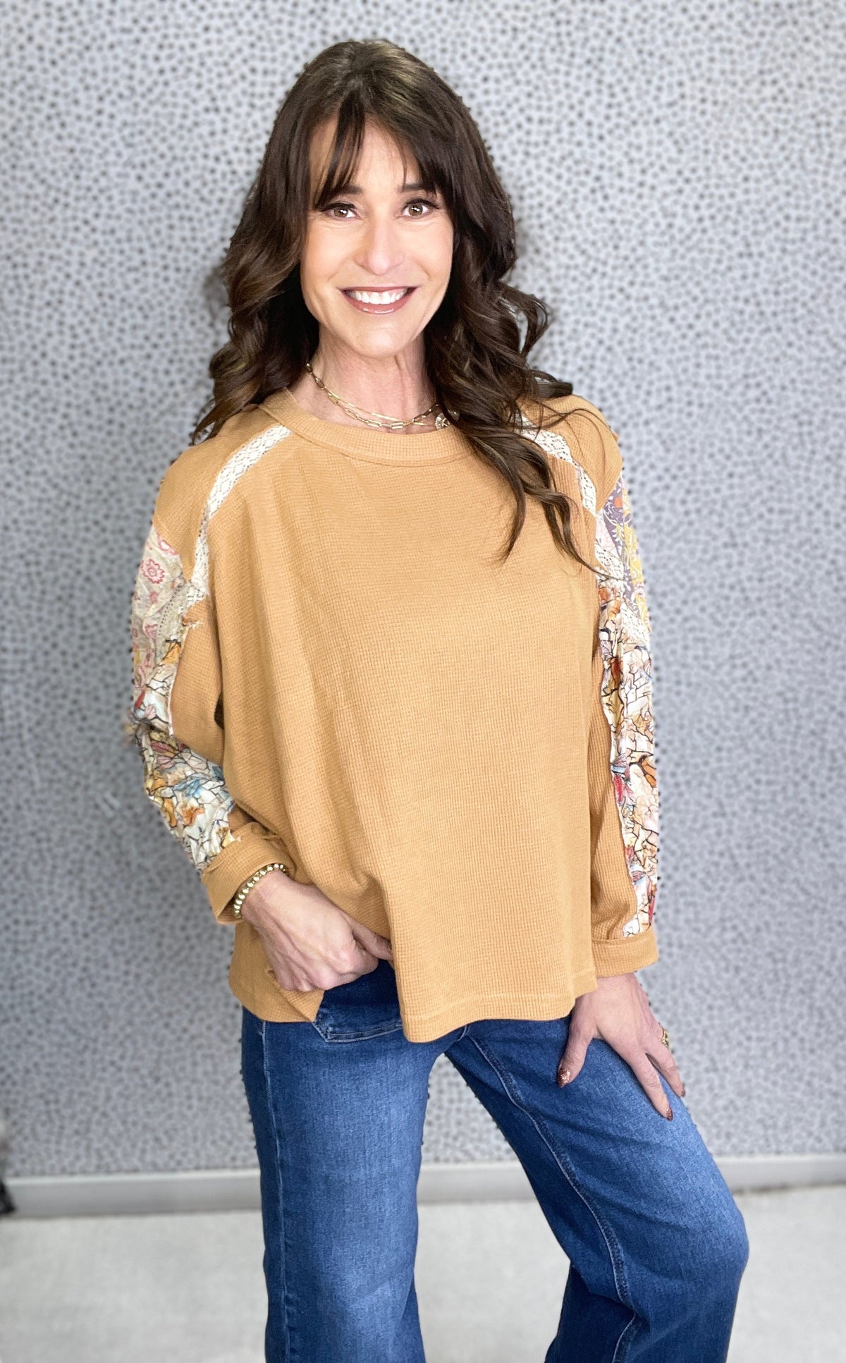 POL Sweet Days Ahead Balloon Sleeve Thermal Knit Top In 3 Colors *Final Sale*