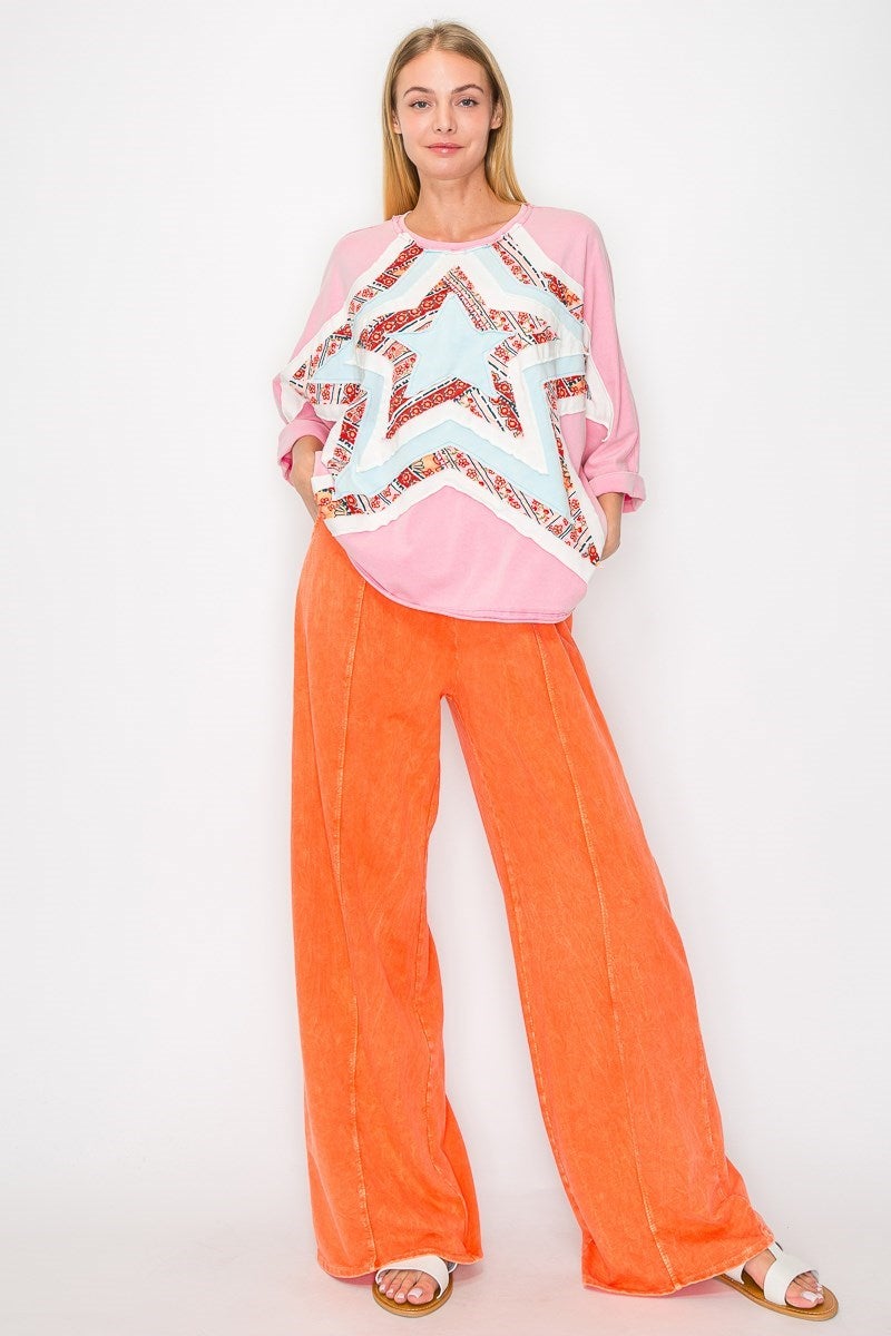 Starstruck Mineral Washed Top In 2 Colors