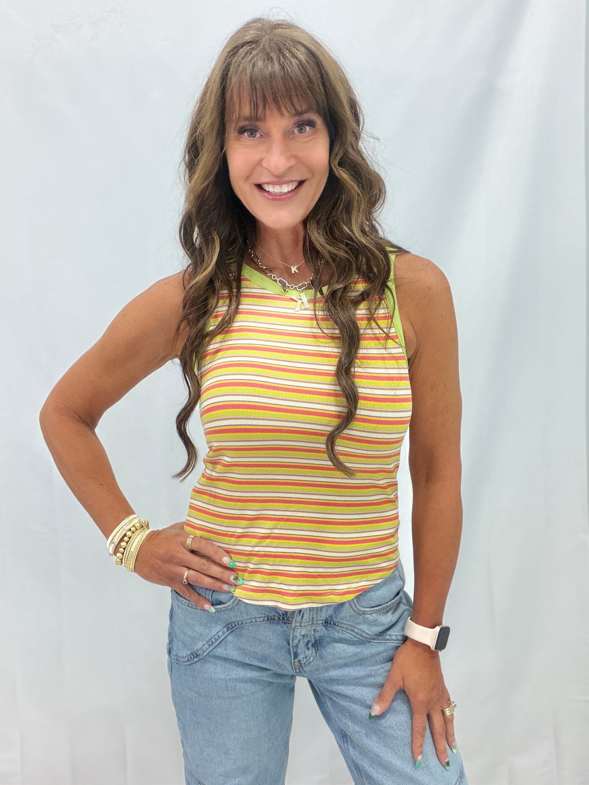 Summer Time Dreaming Striped Tank Top *Final Sale*