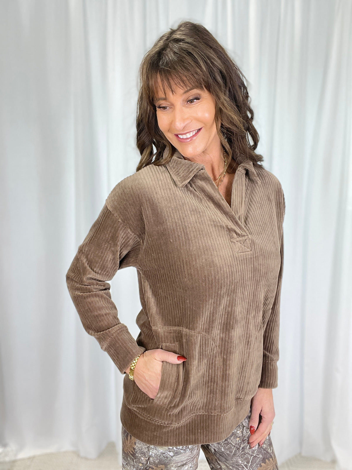 Cozy Cord Pullover in 3 Colors *Final Sale*