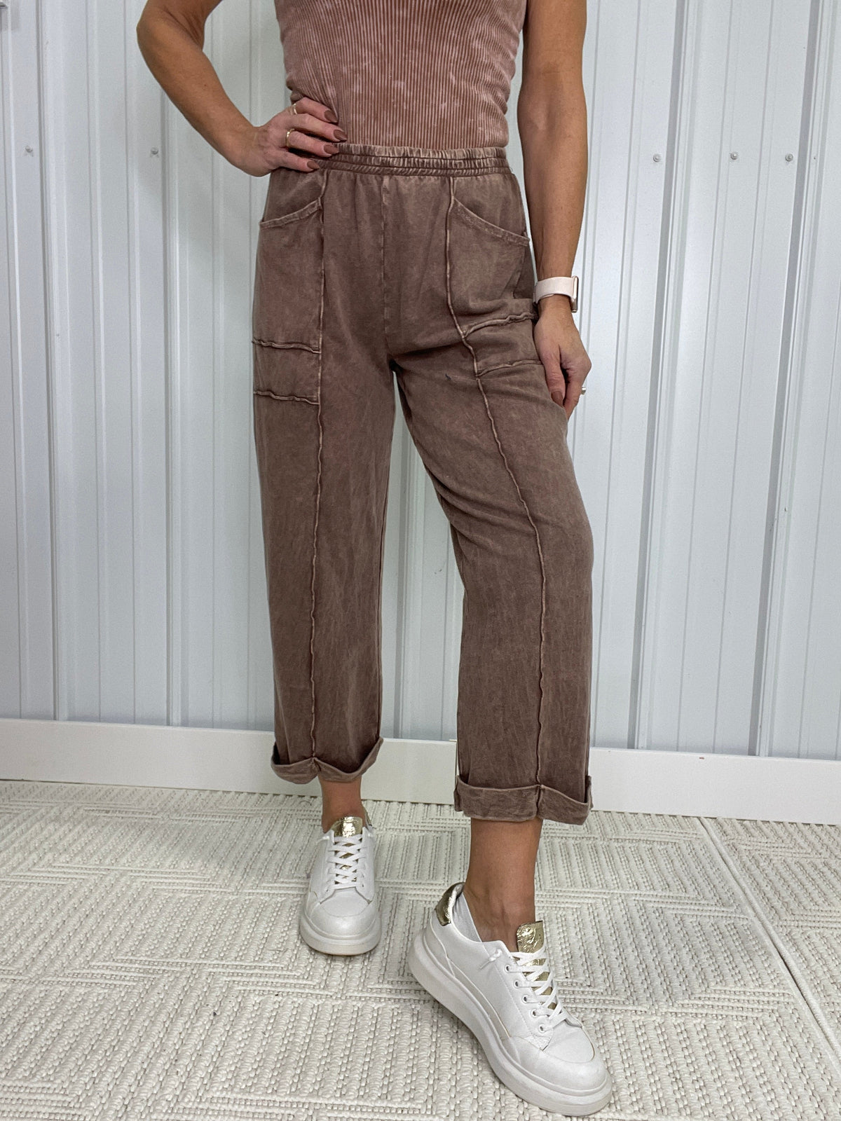 Charmed Life Rolled-Up Hem Pants In 4 Colors