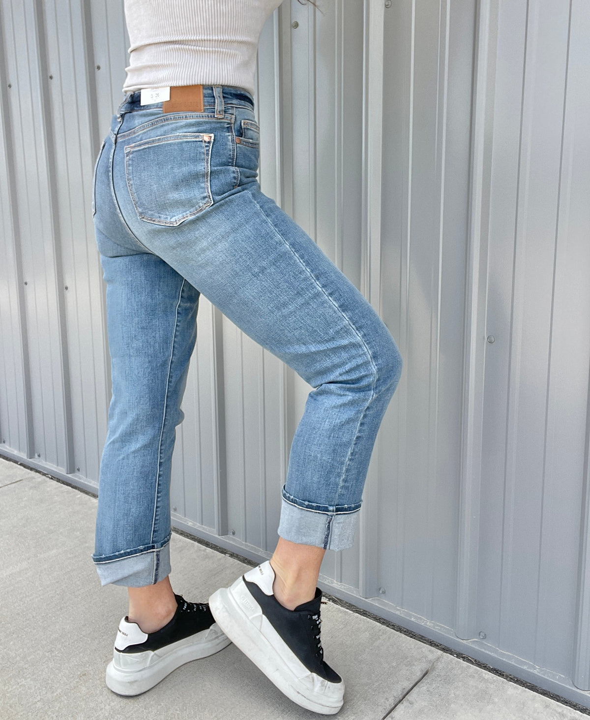 Judy Blue Non Distressded Kennedy Straight Leg Jeans 602