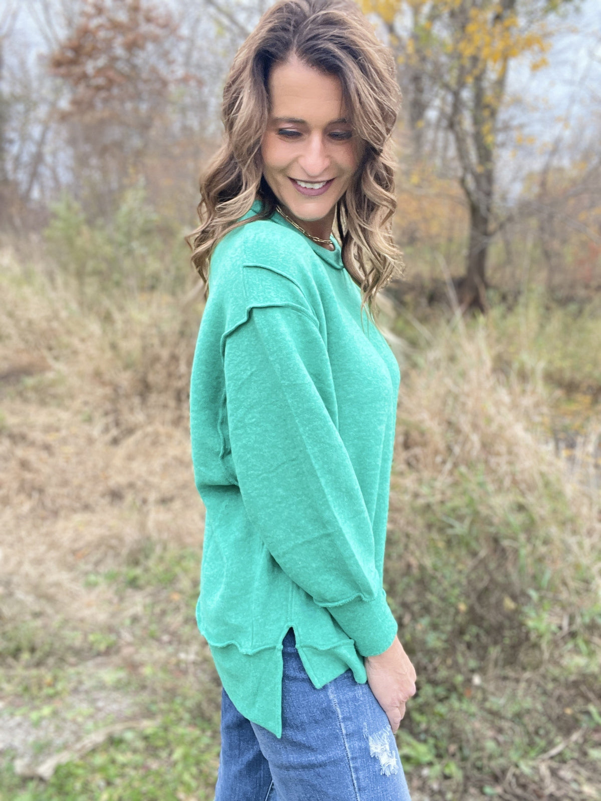 Soft Touch Brushed Sweater Top