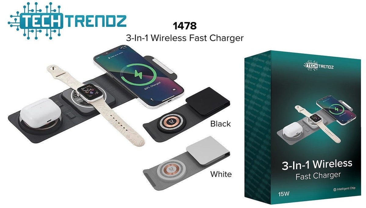 3-in-1 Wireless Fast Charger *Final Sale*