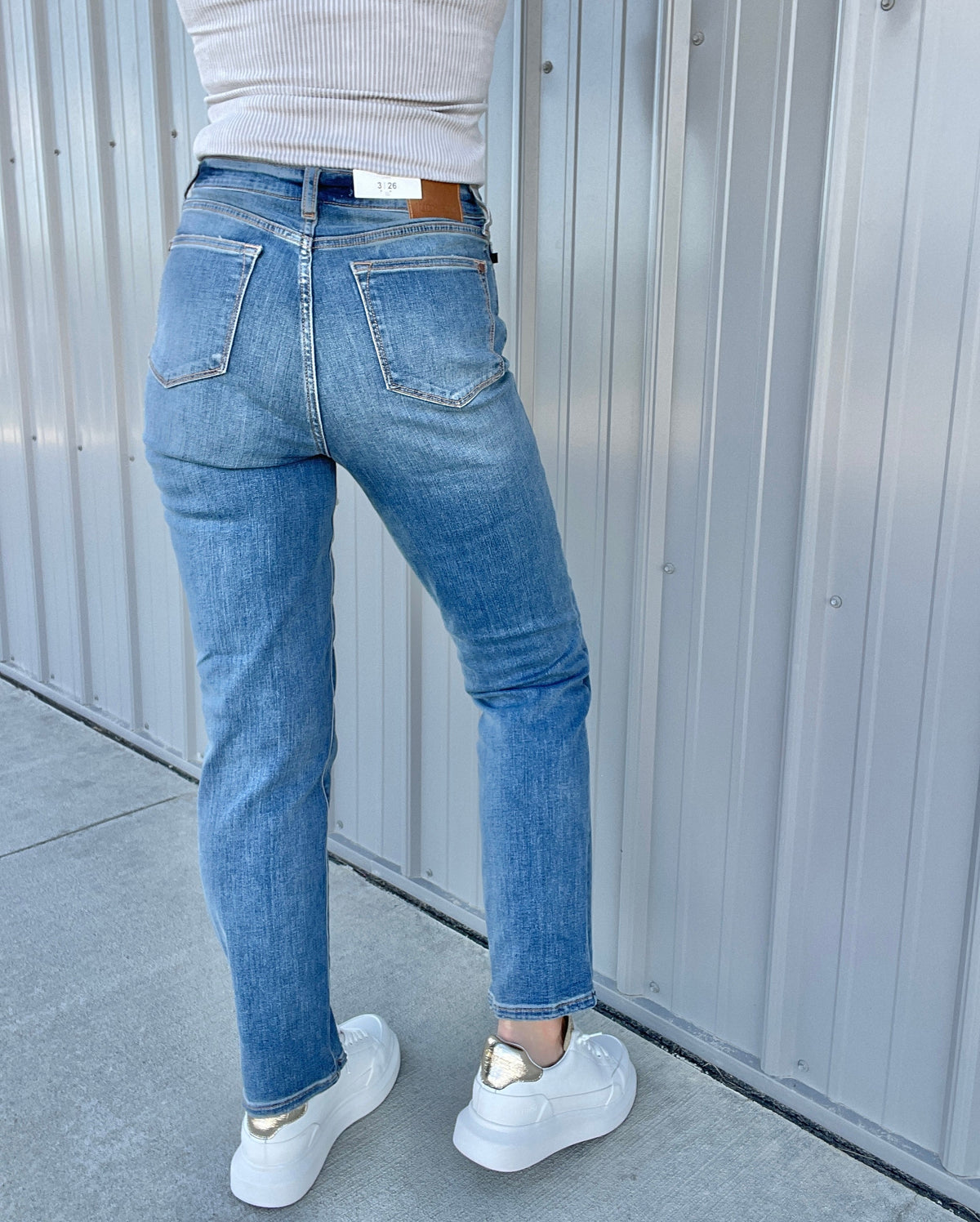 Judy Blue Non Distressded Kennedy Straight Leg Jeans 602