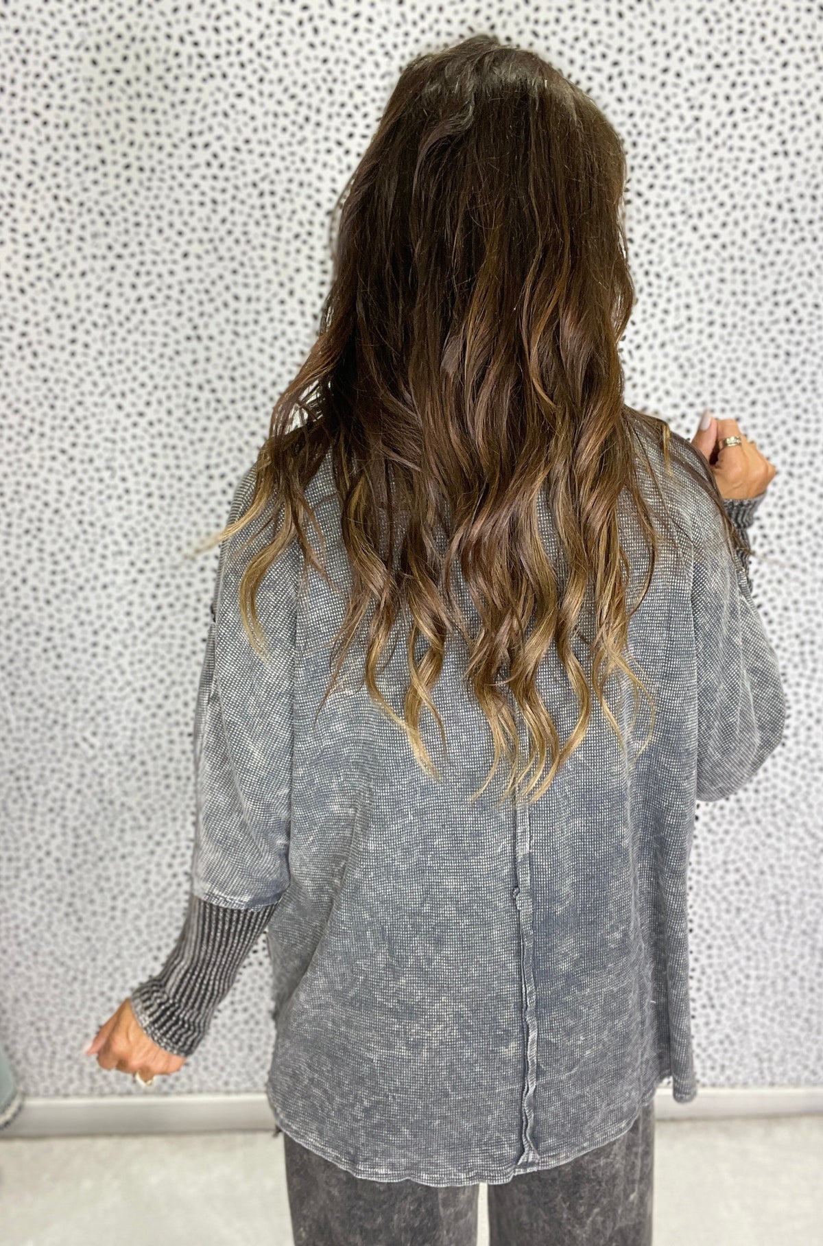 Washed Edge Knit Pullover in 4 Colors