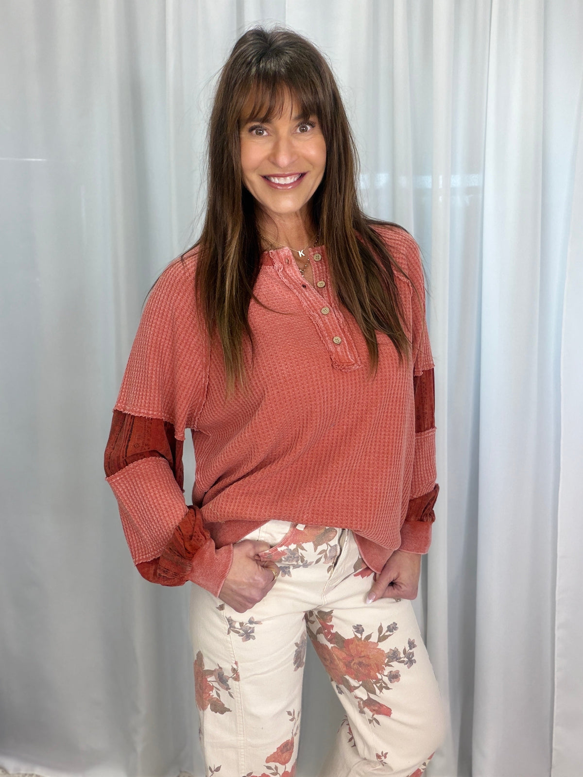 Canyon Glow Henley Top