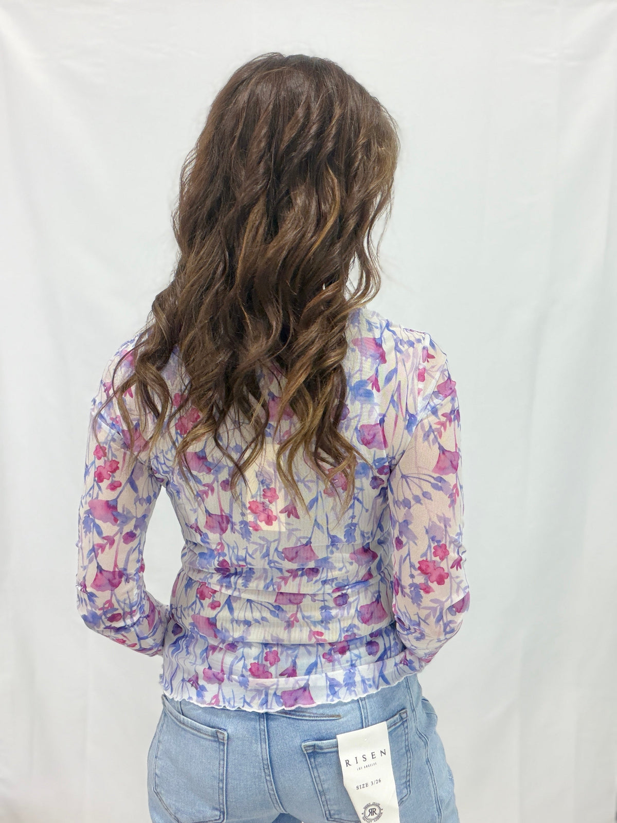 Lavender Mist Mesh Top