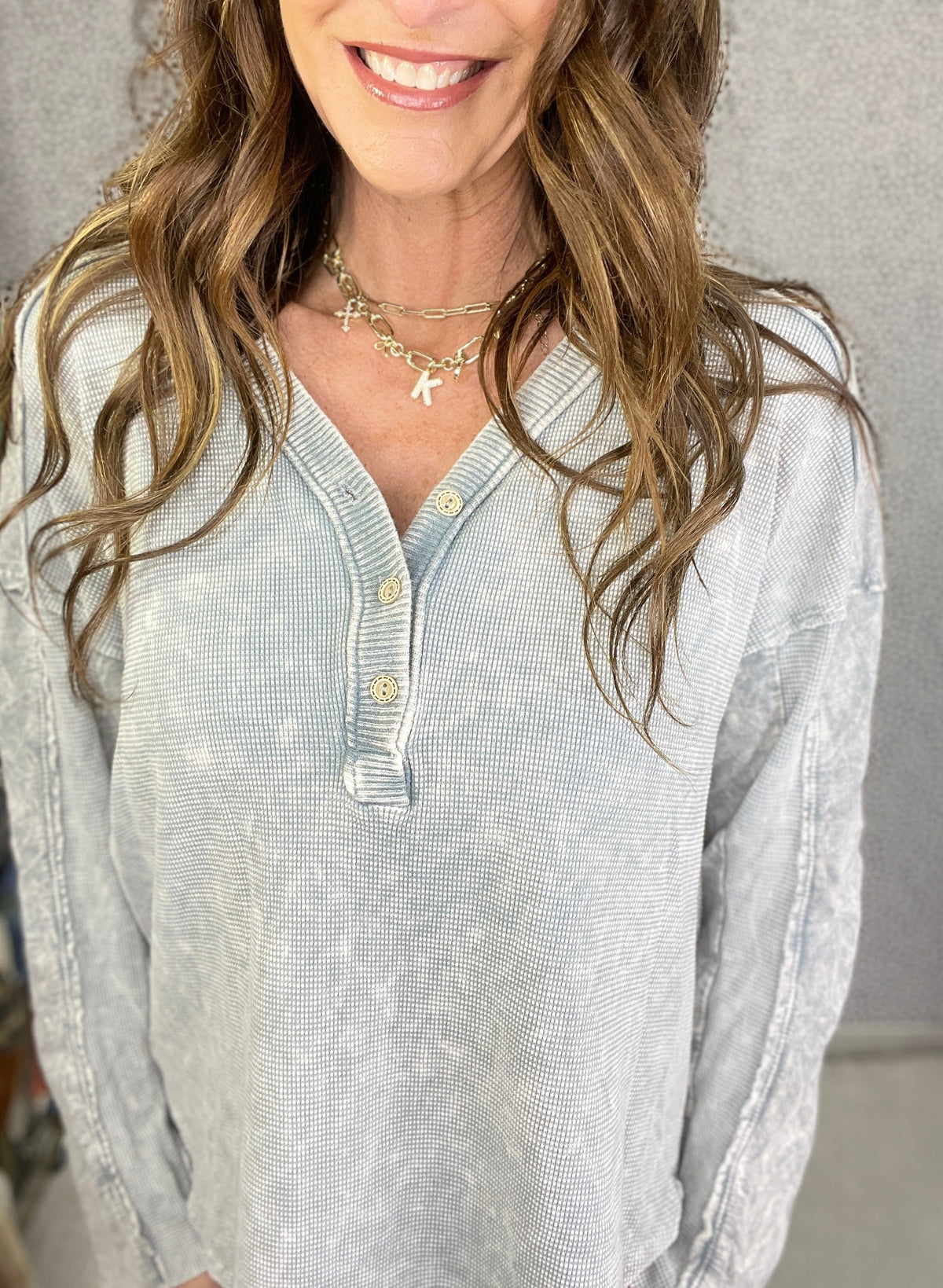 Like You Now Mineral Washed V-Neck Top In 5 Colors *Final Sale*