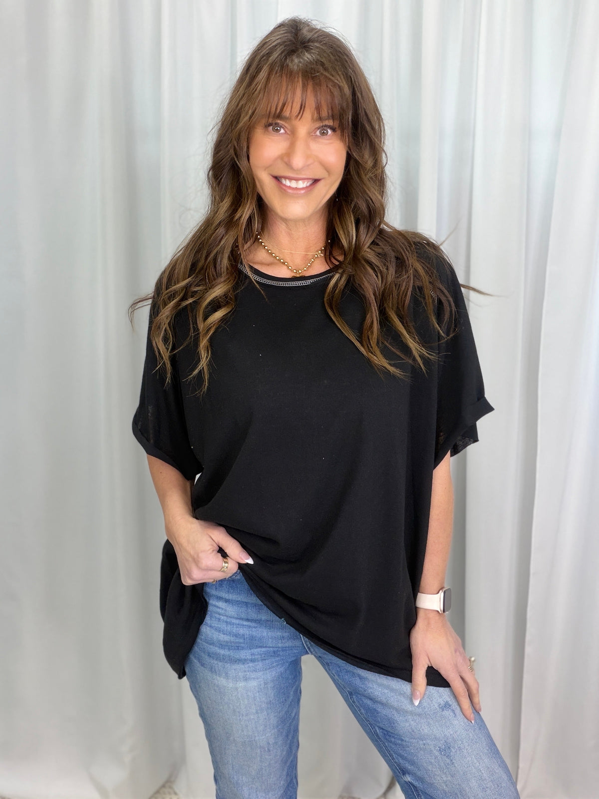 POL Very True Round Neck Short Sleeve Top In 4 Colors