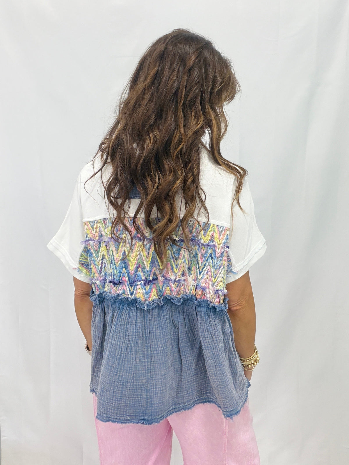 Oli & Hali I'll Handle It Placket Top In 2 Colors
