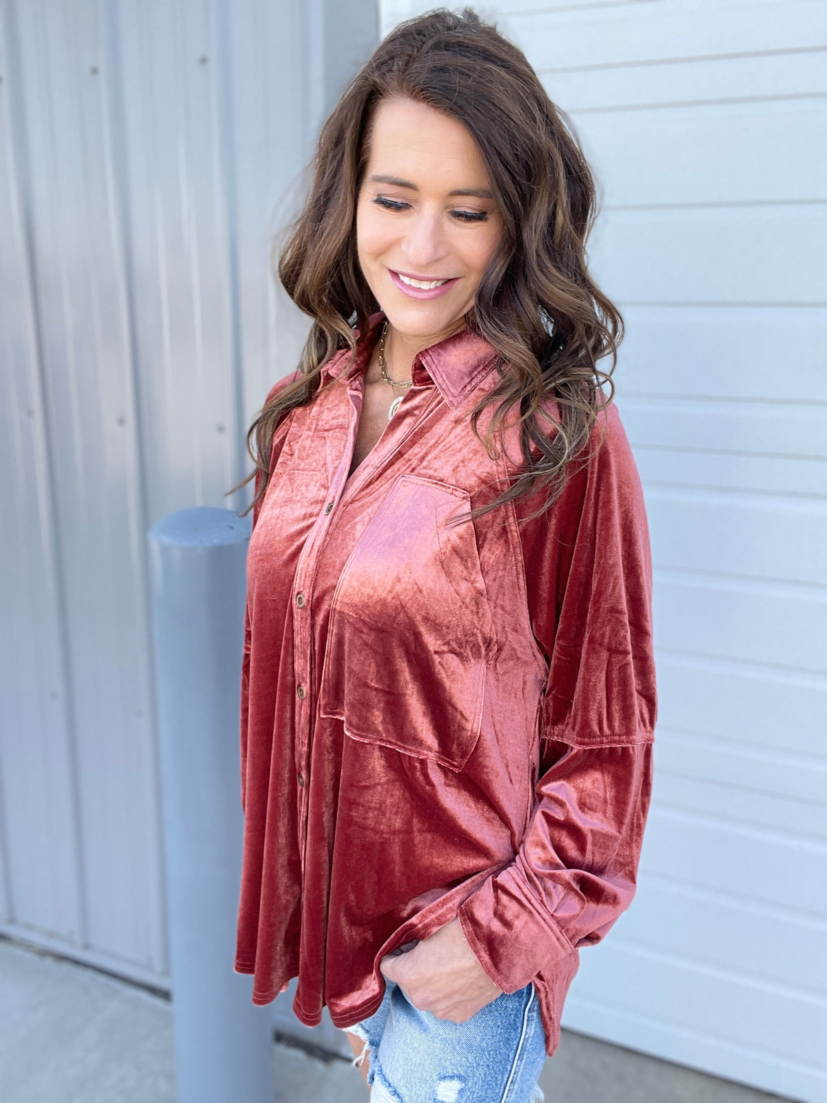 Make It After All Oversized Velvet Top In 3 Colors *Final Sale*