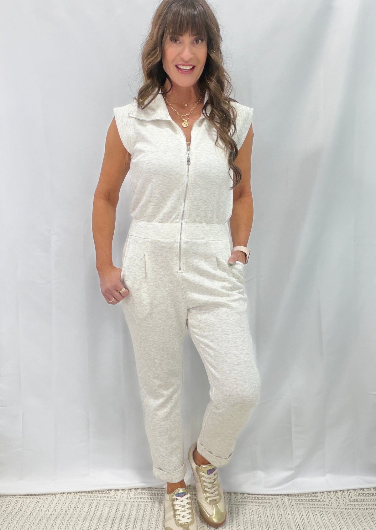 Hanging On To You Sleeveless Solid Knit Jumpsuit In 2 Colors *Final Sale*