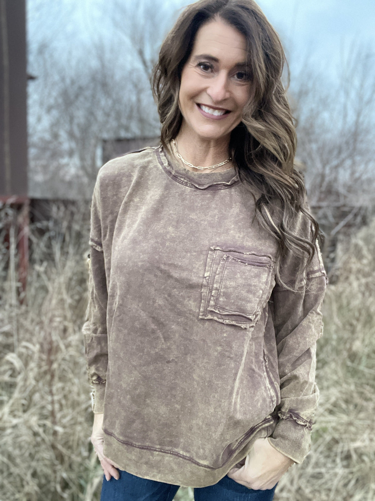 Frosted Details Casual Pullover Crewneck 3.0 In 6 Colors *Final Sale*