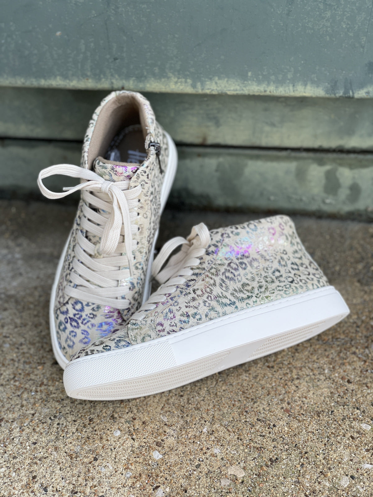 Imagine Metallic Animal Print Sneakers *Final Sale*