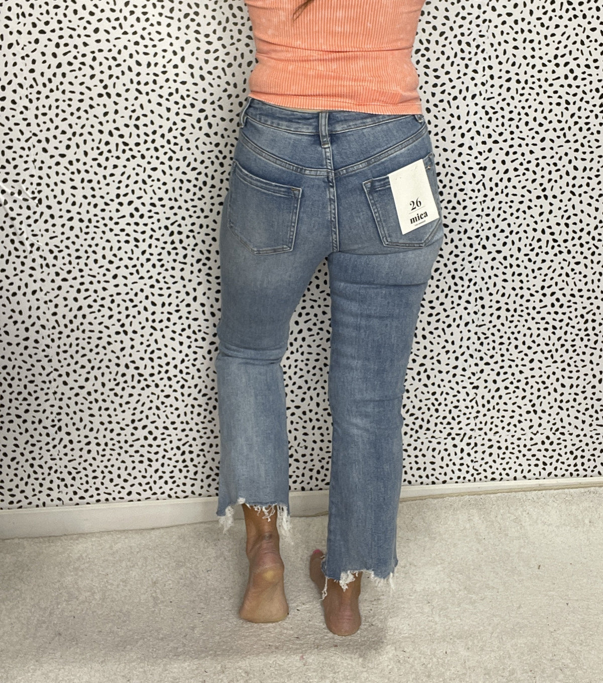 Mica Desiree High Rise Crop Jeans 124