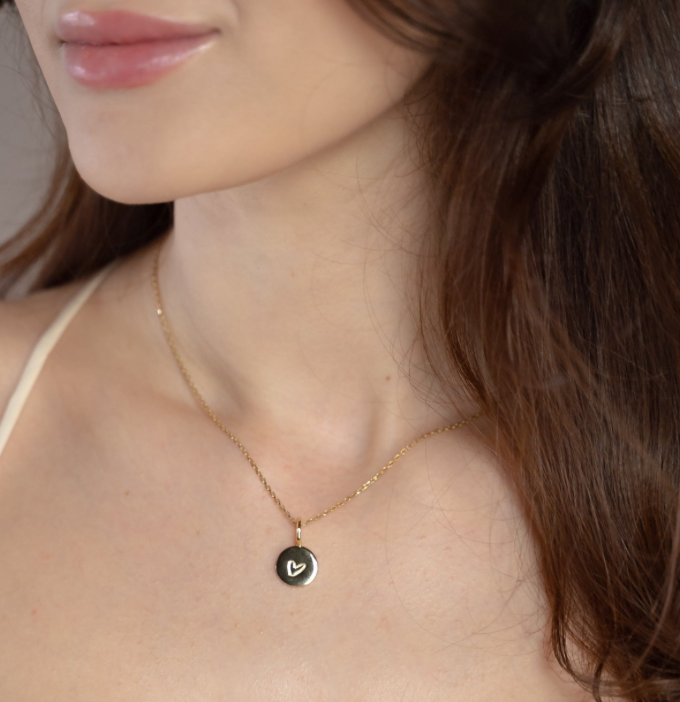 Engraved Heart Charm