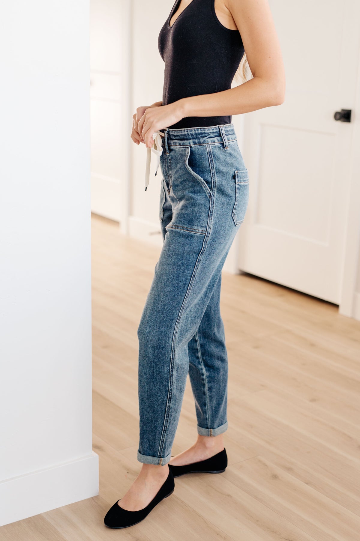 Judy Blue Paxton Denim Joggers Medium Wash