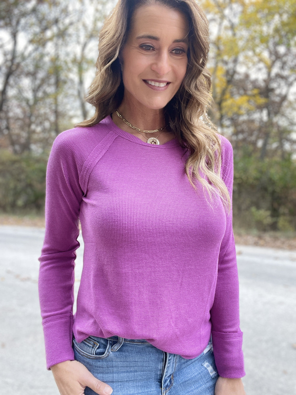 Wouldn't Miss It Waffle Long Sleeve Top In 3 Colors *Final Sale*