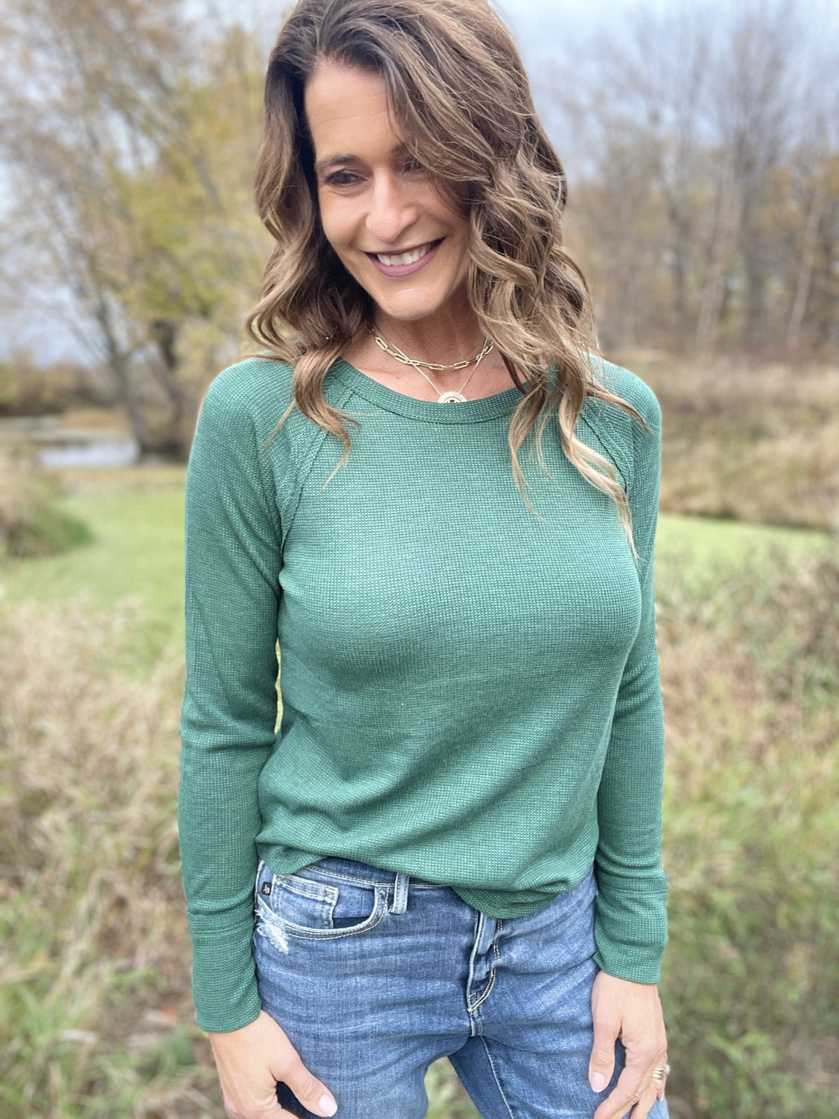 Wouldn't Miss It Waffle Long Sleeve Top In 4 Colors *Final Sale*