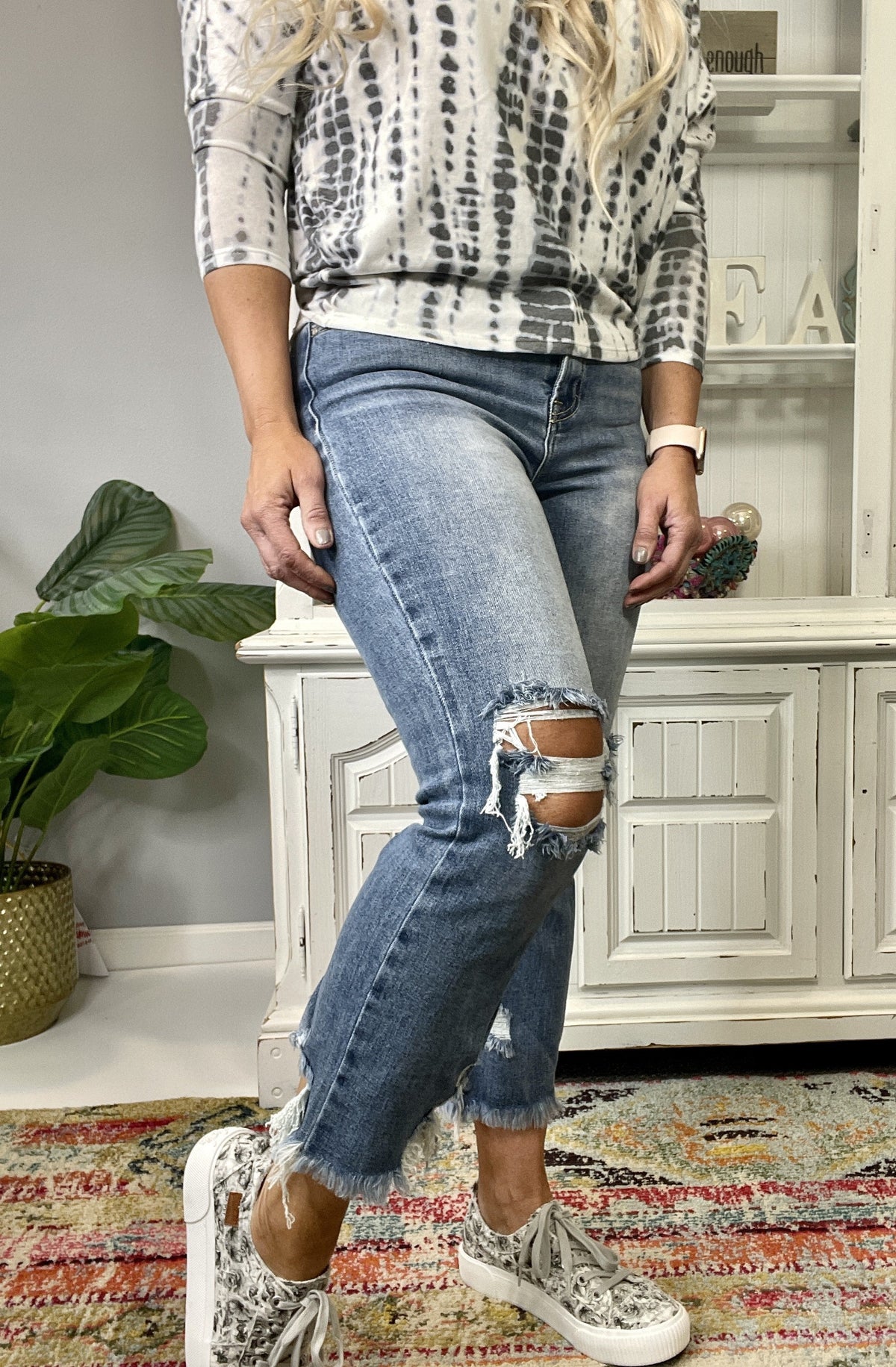 Risen Natalie Straight Ankle Jeans 079 *Final Sale*