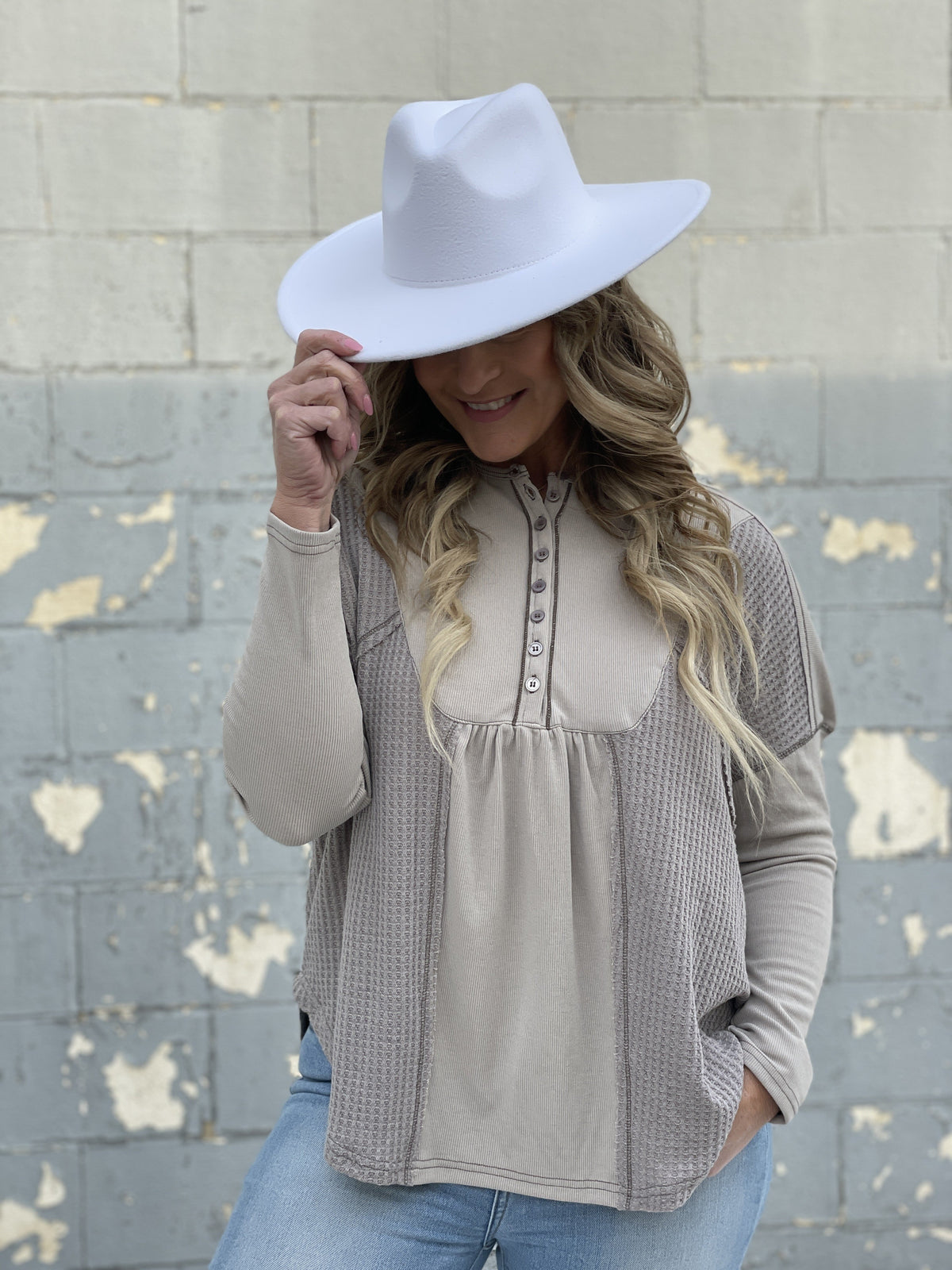 Mixing It Up Henley Easy Top