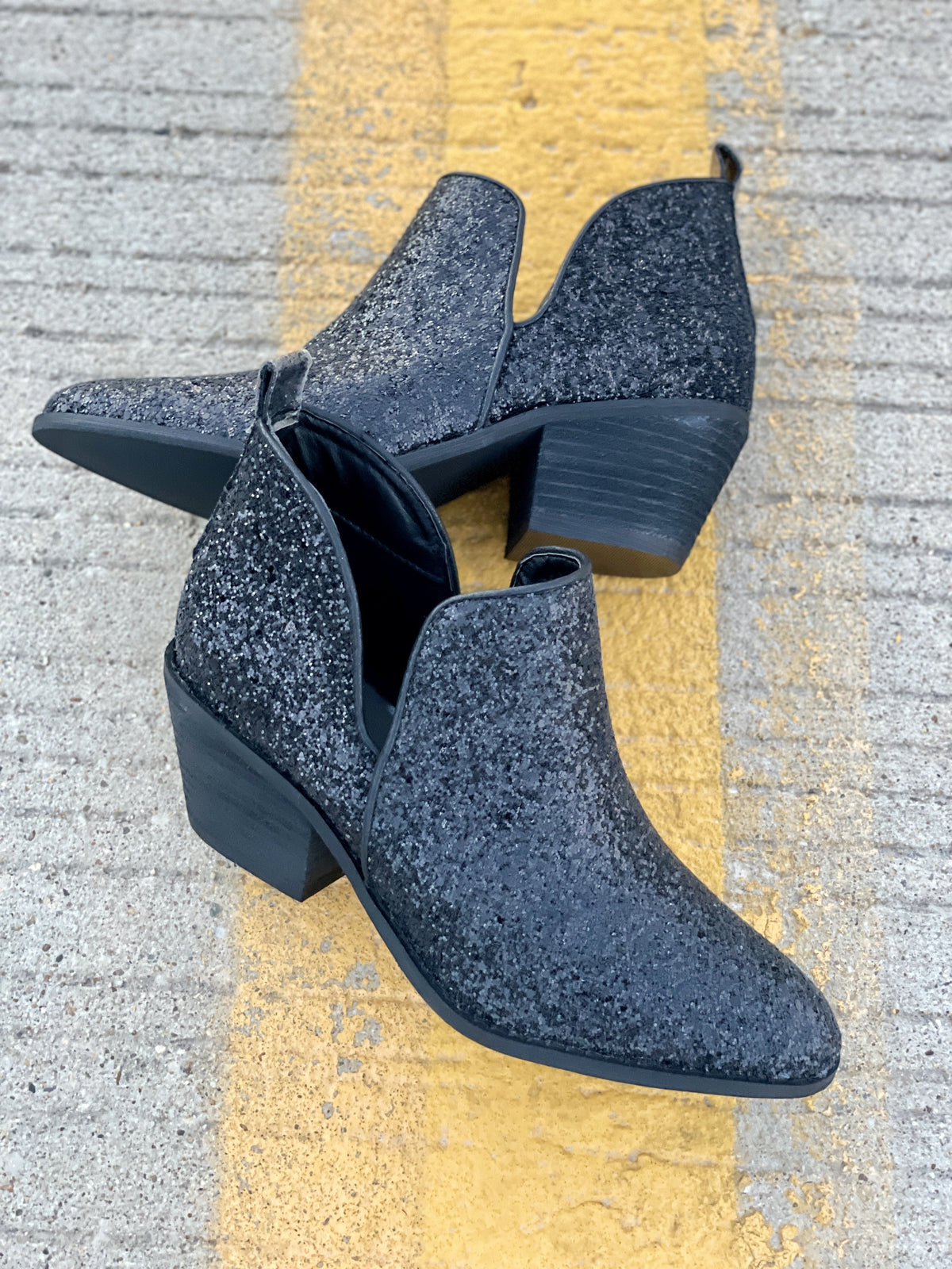 Glow-Up Glitter Booties