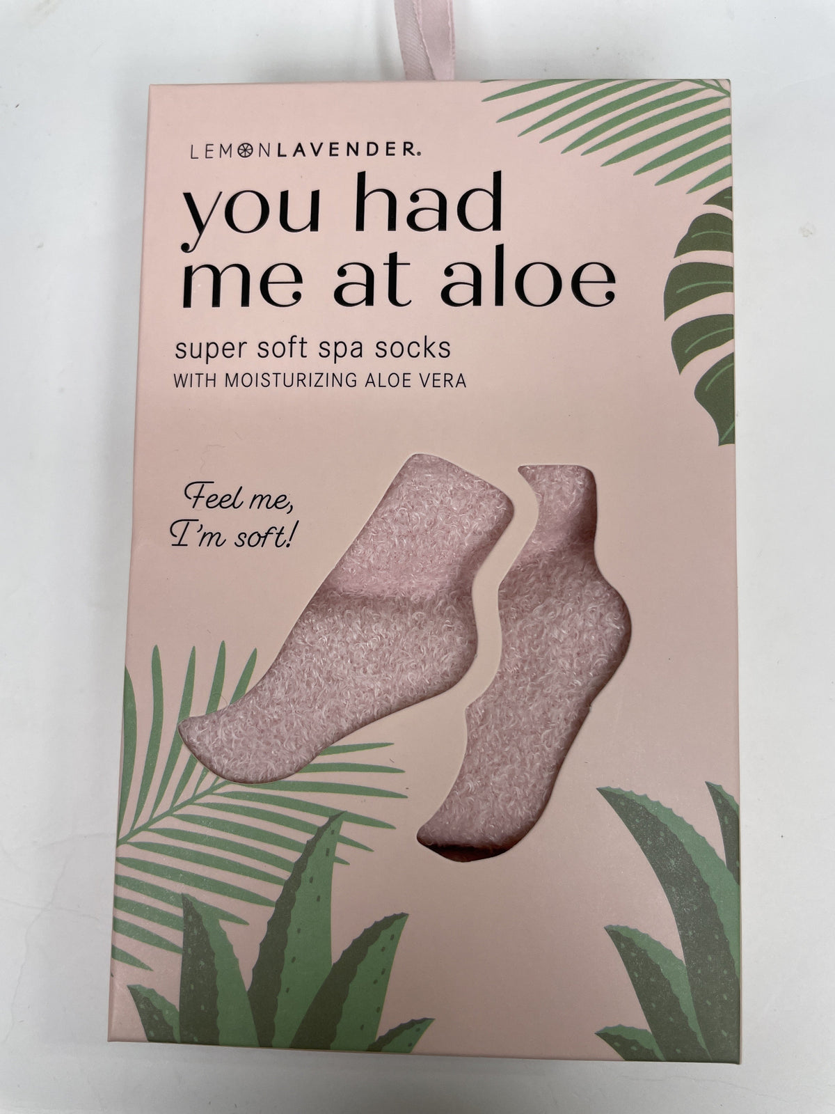 Lemon Lavender You Had Me At Aloe Spa Socks *Final Sale*