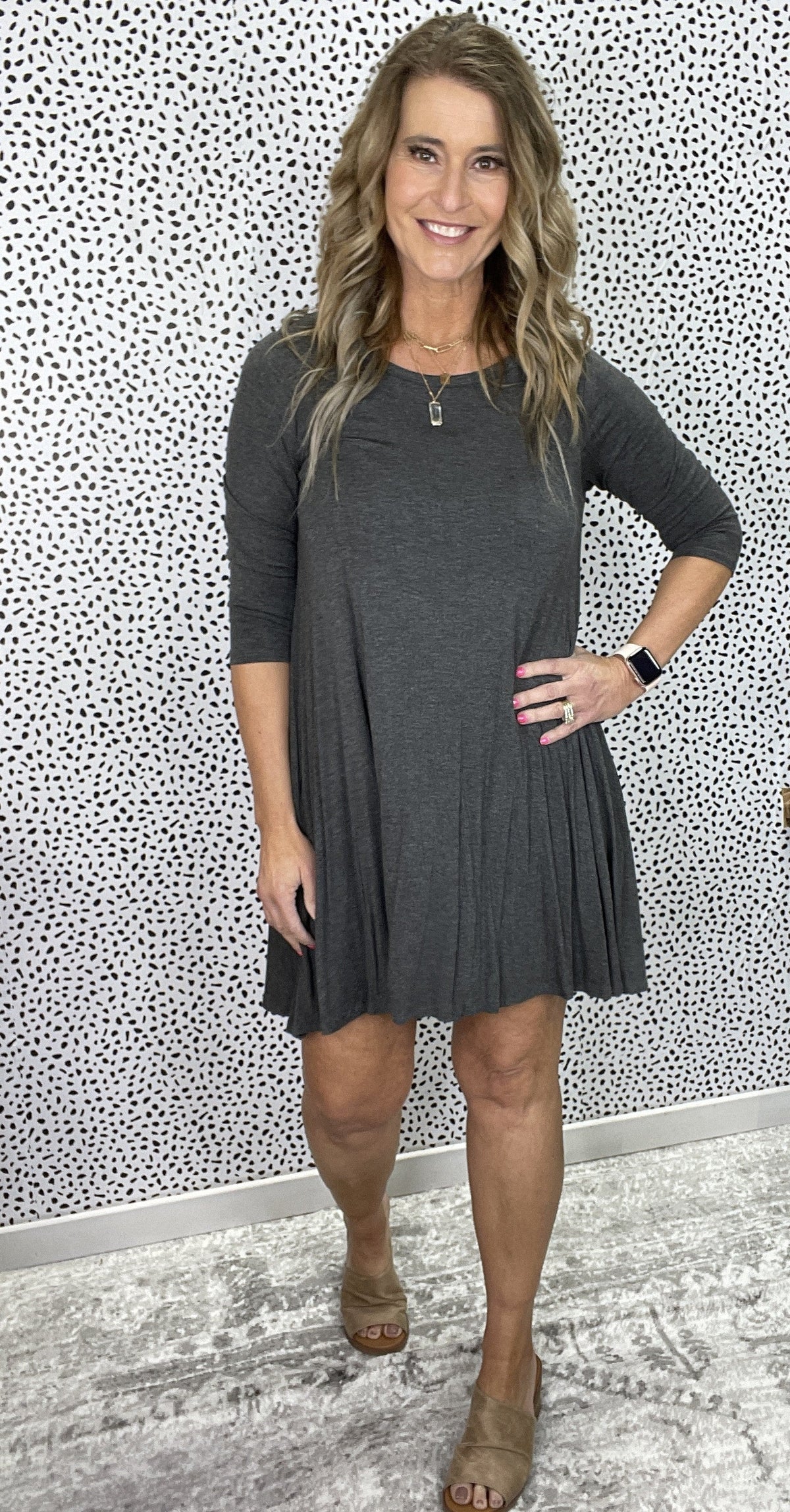 Casual Afternoon Dress Long Sleeve