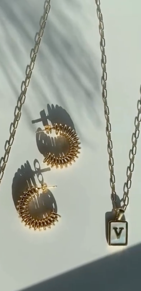 Ocean Drive Initial Necklace