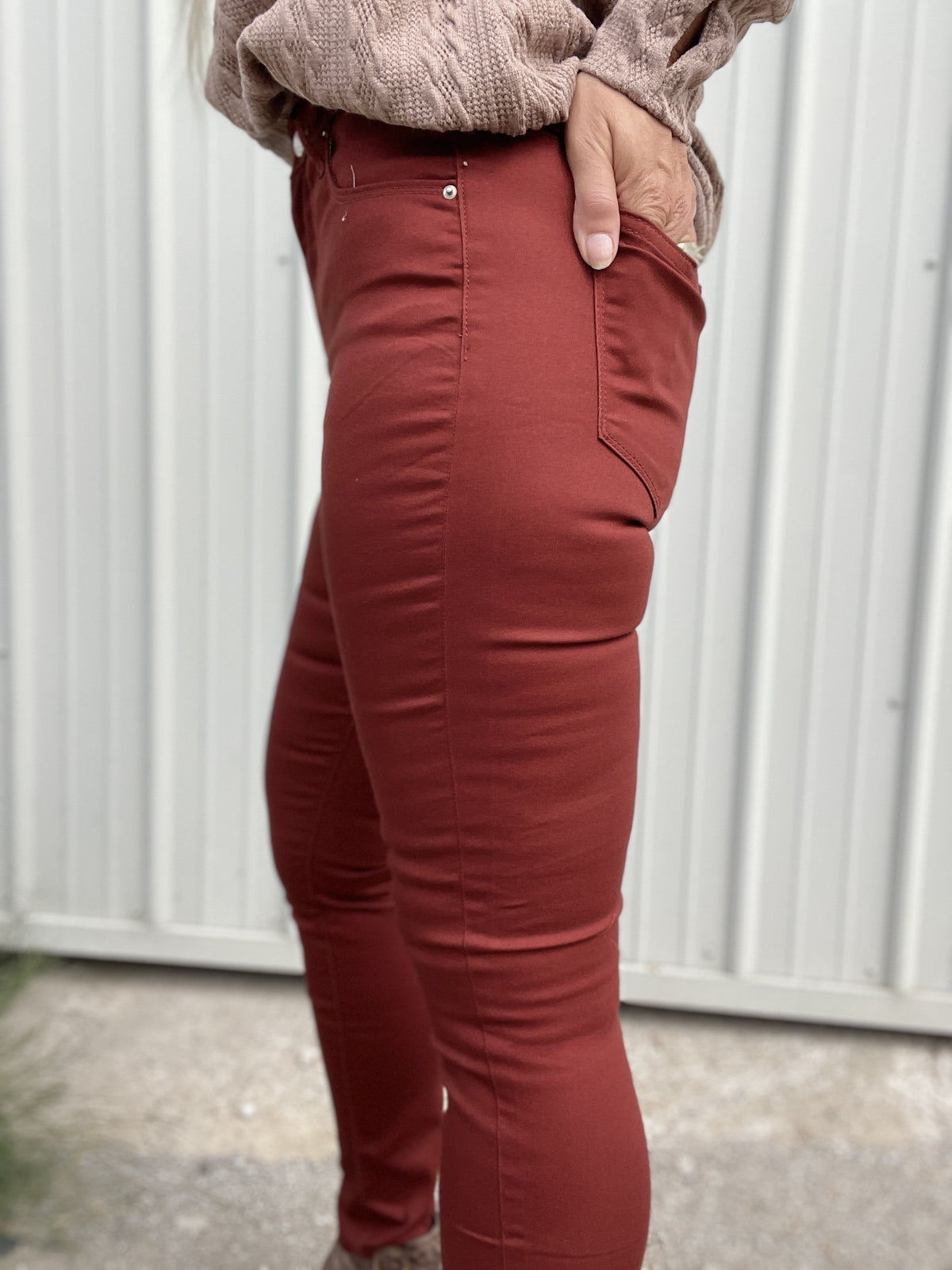 I Told You So Colored Stretch Pants *Final Sale*