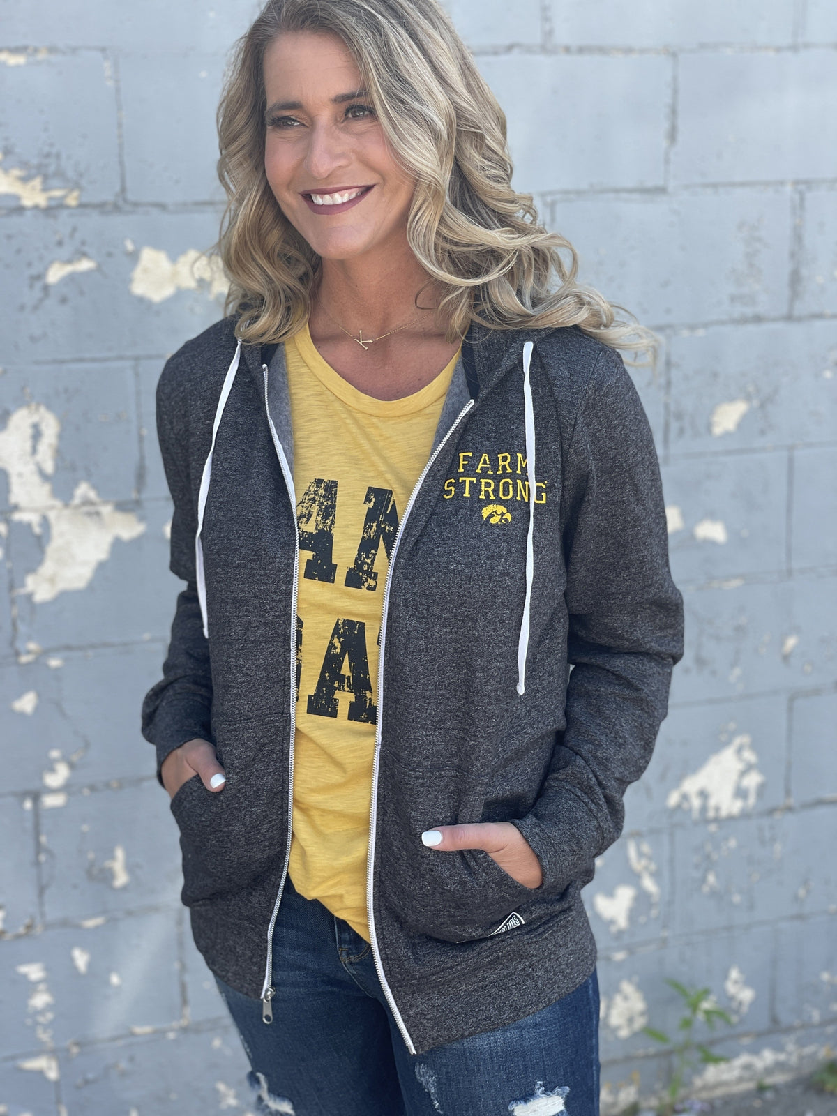 Farm Strong IOWA Full Zip Hoodie