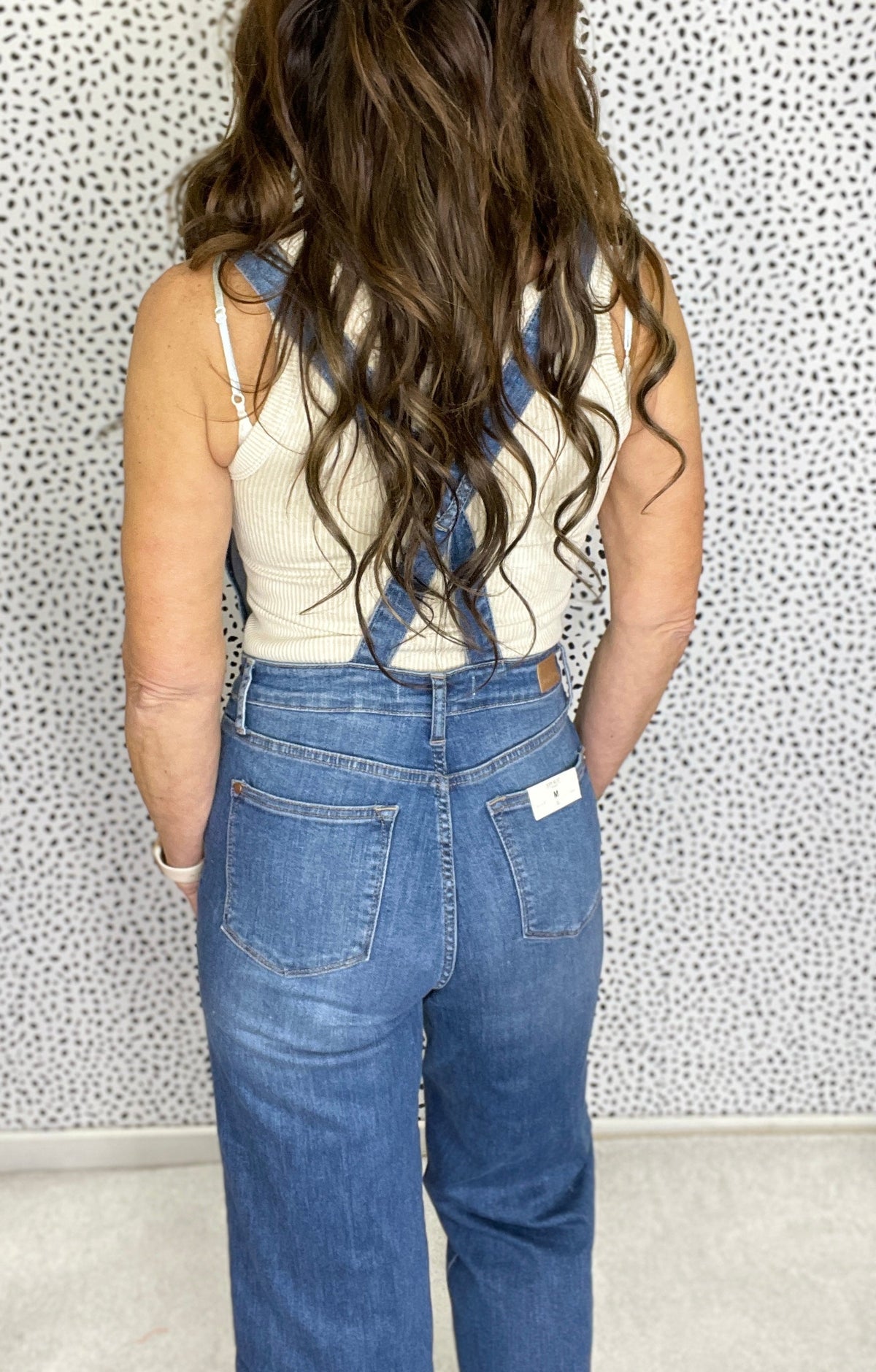 Judy Blue Presley High Rise Crop Wide Leg Denim Overalls *Final Sale*