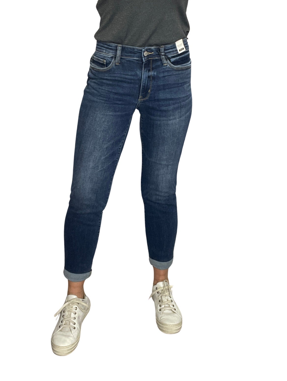 Judy Blue Lindie Midrise Cuffed Boyfriend Jeans - duplicate