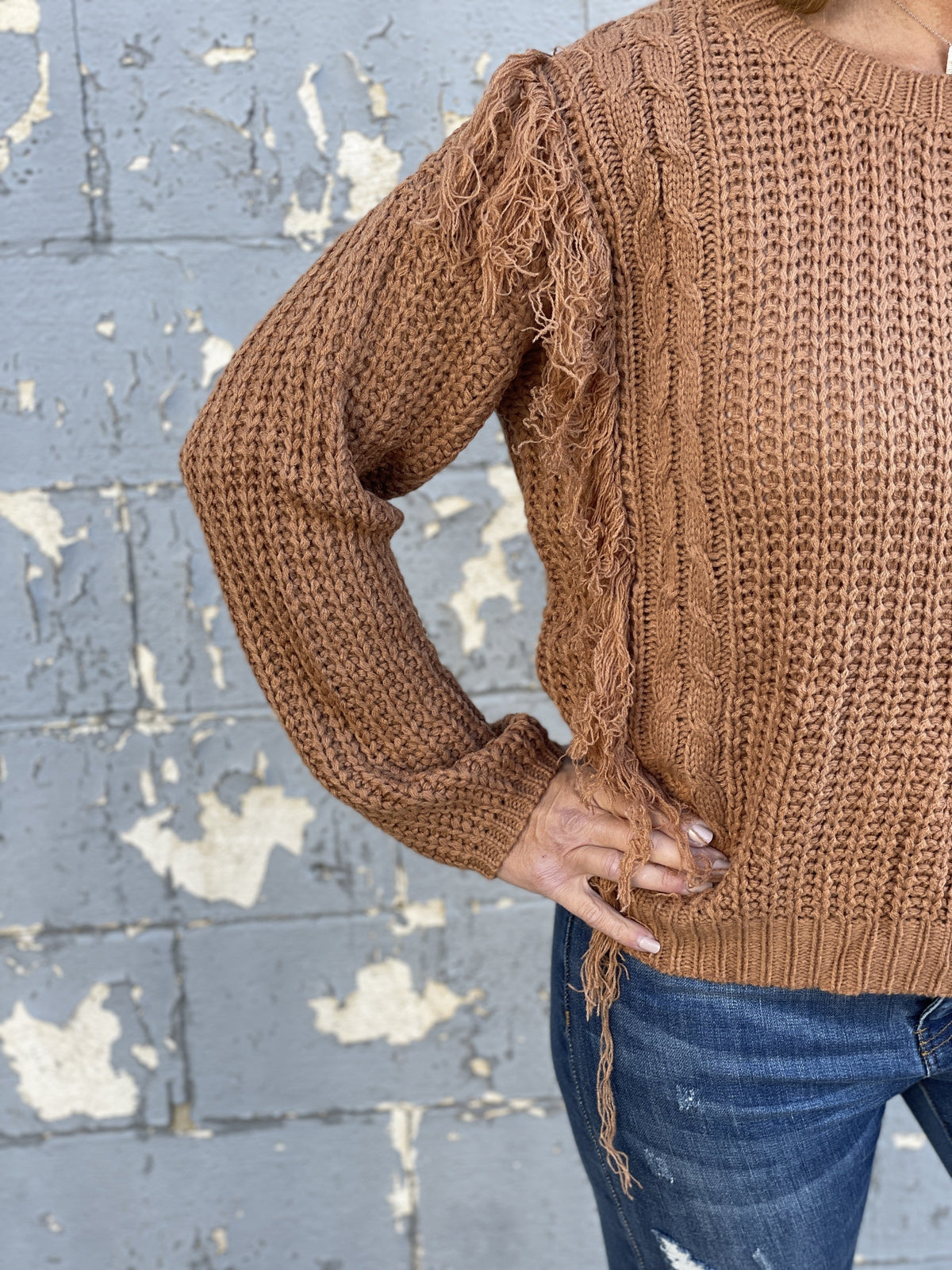 Fringed On The Edge Sweater *Final Sale*