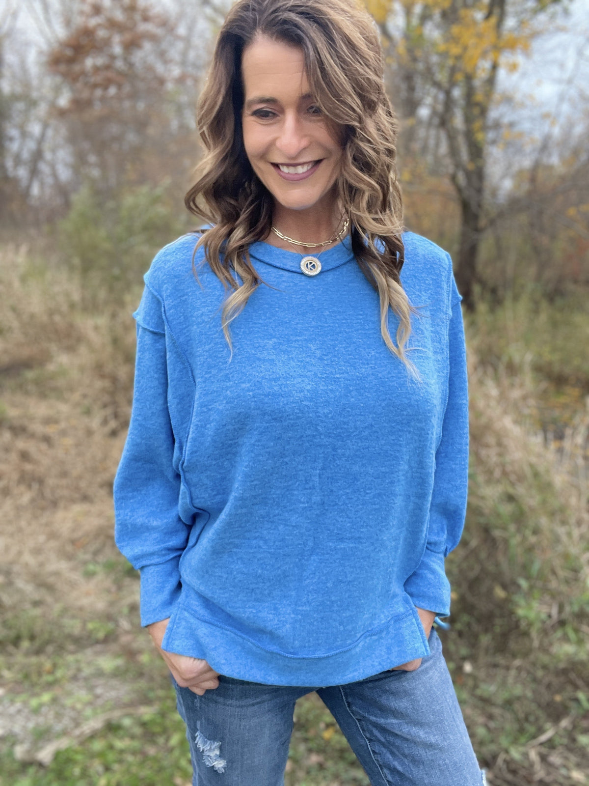Soft Touch Brushed Sweater Top