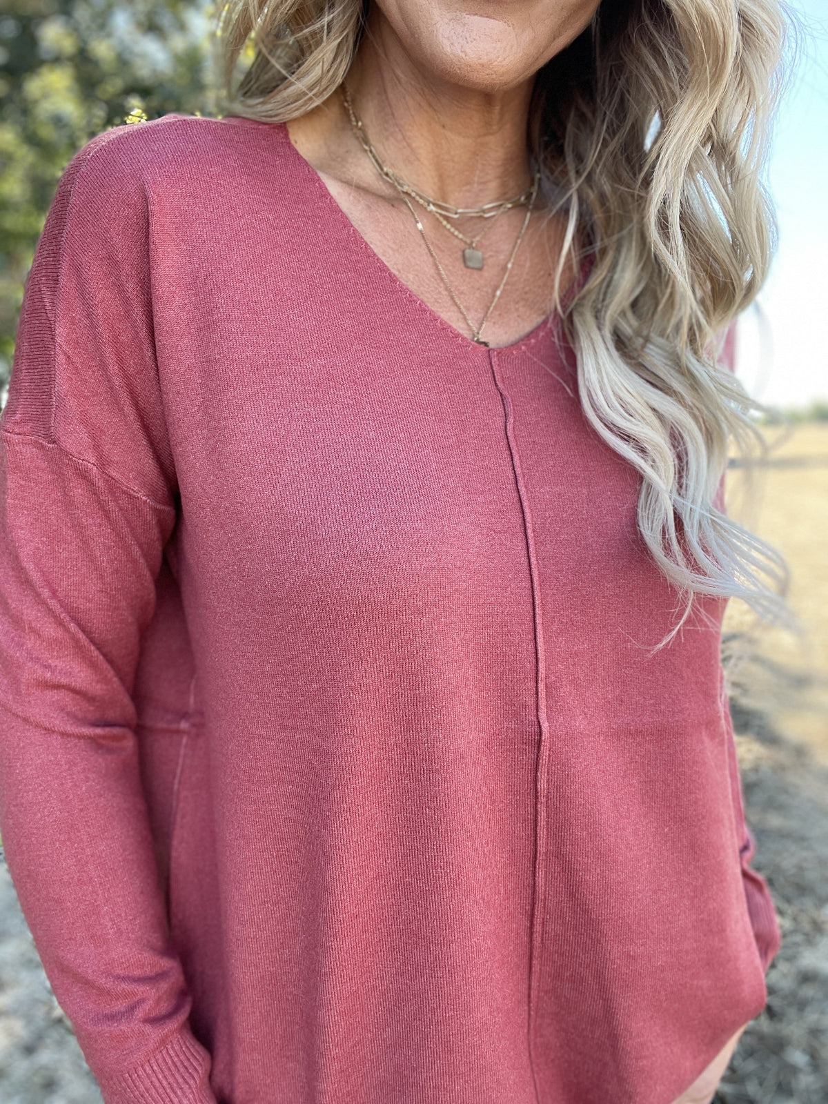 Keep On Dreaming Seamed Sweater *Final Sale*