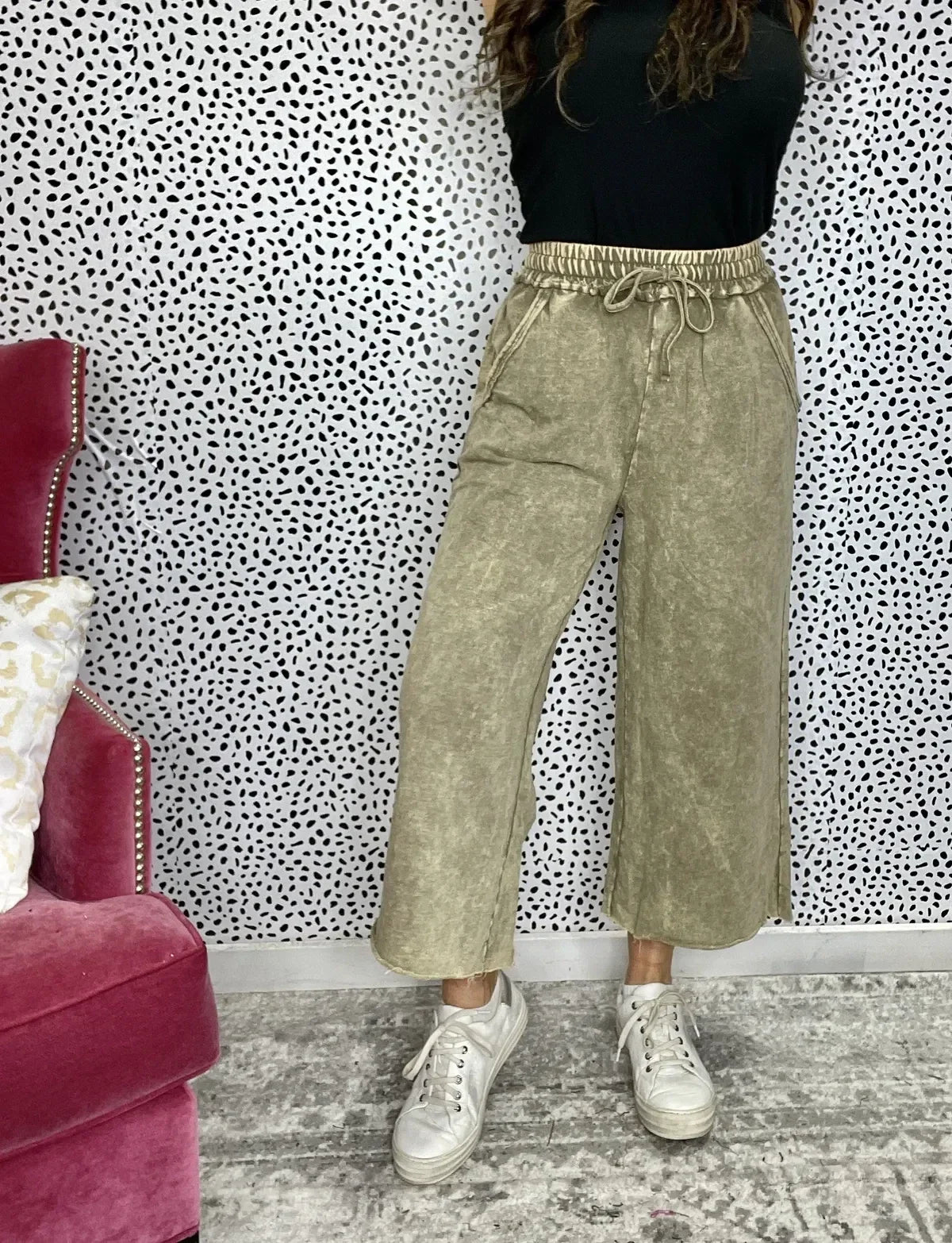 Iced Details Taking It Easy Lounge Pants Mocha *Final Sale*