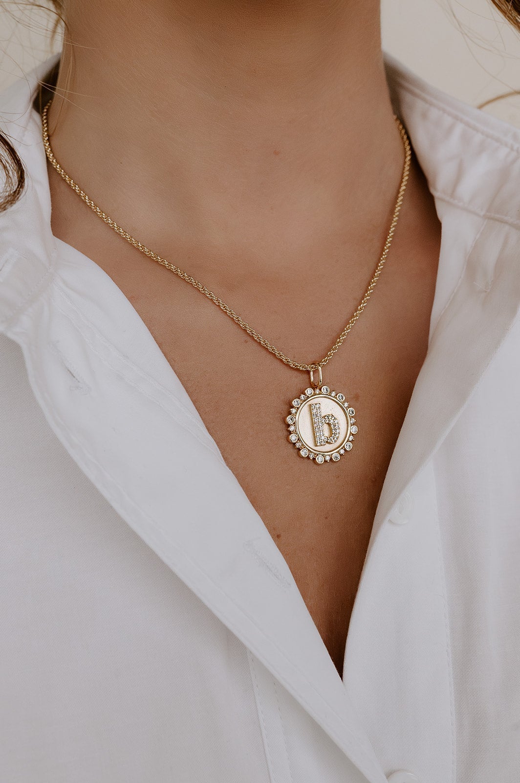 PREORDER Vintage Coin Initial Charm *Final Sale*