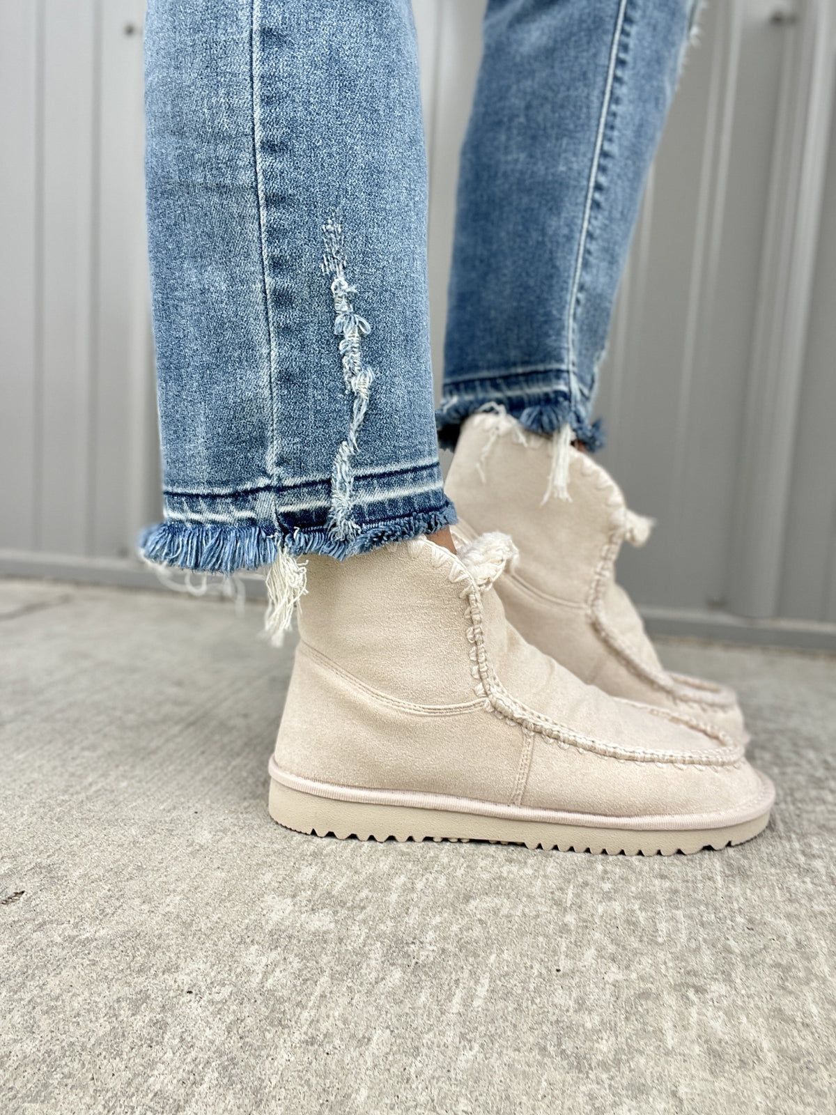 Very G Marvi Cream Utility Bootie *Final Sale*