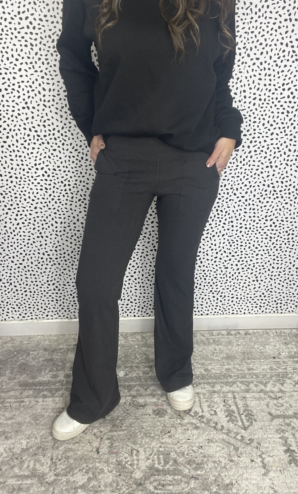 Luxi Rib Brushed High Rise Flare Legging Pant
